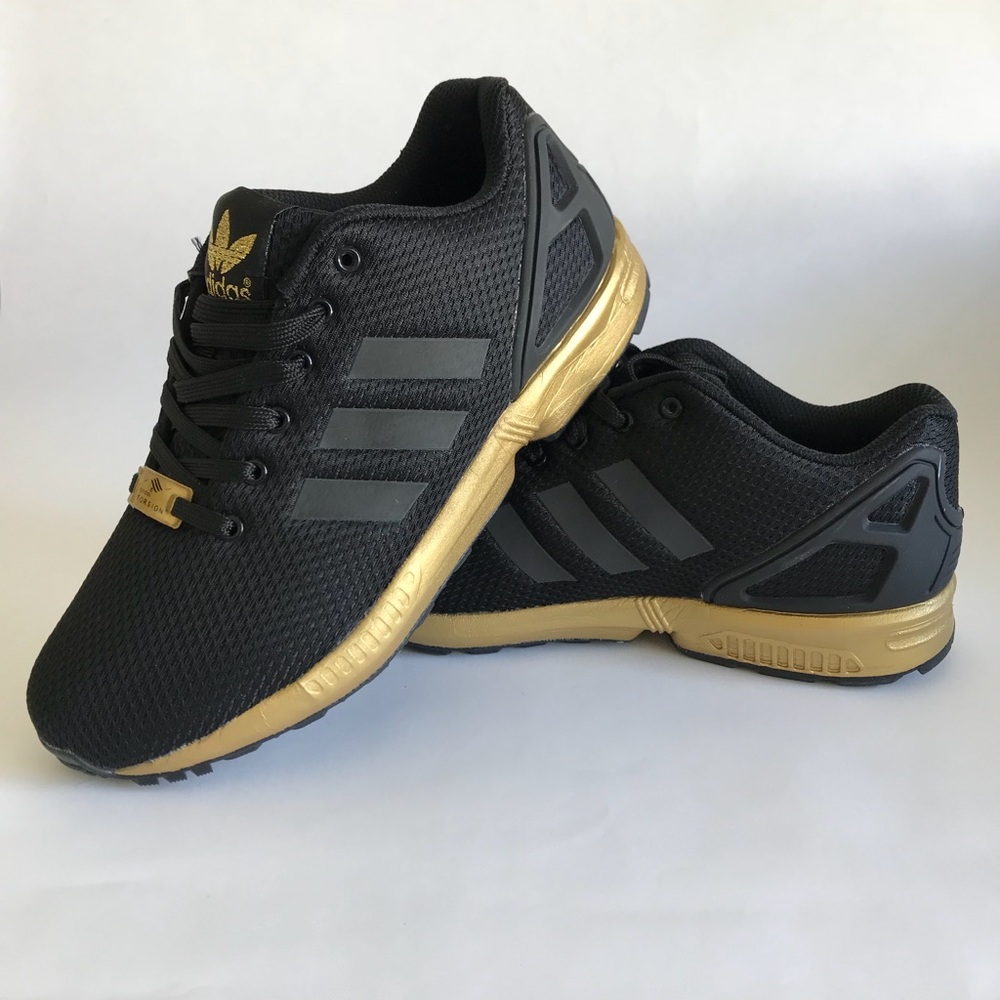 ADIDAS ZX FLUX black and gold